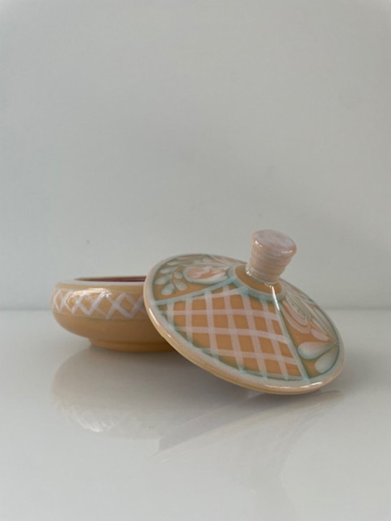 Image 1 of Portagioie vintage dipinto a mano di D. Baldi