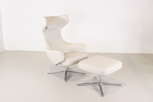 Poltrona Vitra Grand Repos + Pouf