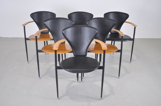 6x chaise de salle à manger design