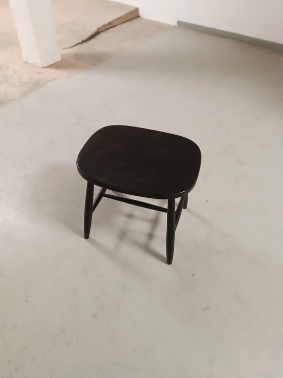 Image 1 of Ilmari Tapiovaara black stool 