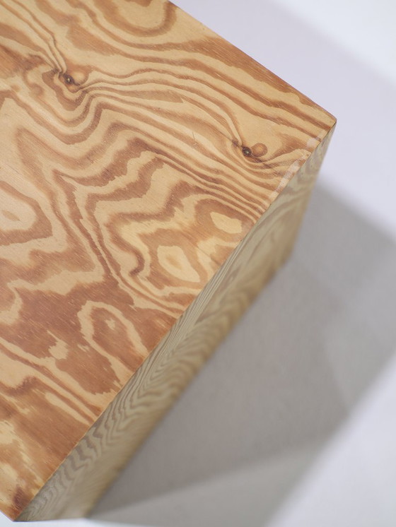 Image 1 of 2 meubles muraux pour disques vinyles, en pin, style vintage danois