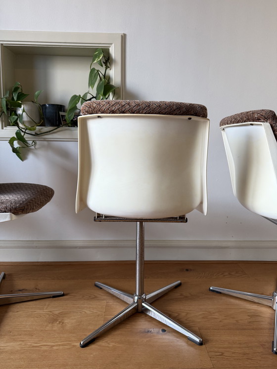 Image 1 of Vintage chrome swivel chairs