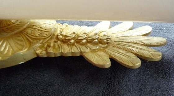 Image 1 of 2 gilt bronze empire wall sconces porcelain restoration