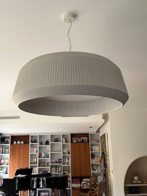 Lámpara de techo colgante Modoluce Loto – 1 m de diámetro – gris perla