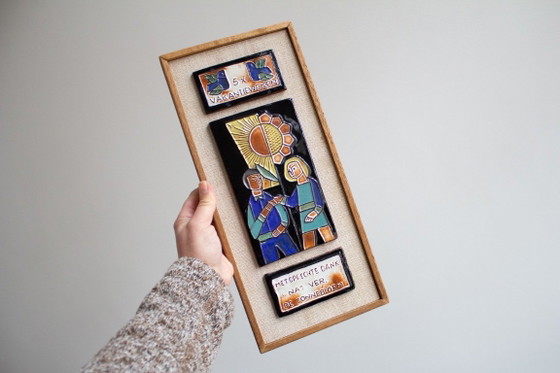 1x Decorazione murale/targa da parete in ceramica vintage di Henk Potters – Decorazioni murali, Textile (photo 2 of 8)