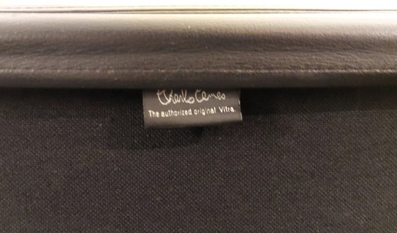 Vitra EA222 Soft Pad Lounge Chair, Swivel chairs, Leather, Chrome, Black, Mid Century Modern (photo 7 of 10)