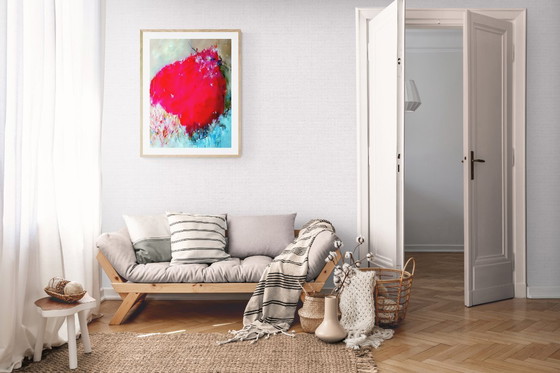 Image 1 of Peinture abstraite - Baie rouge