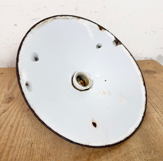 Image 1 of Industrielle schwarze Emaille-Lampe, 1930er Jahre