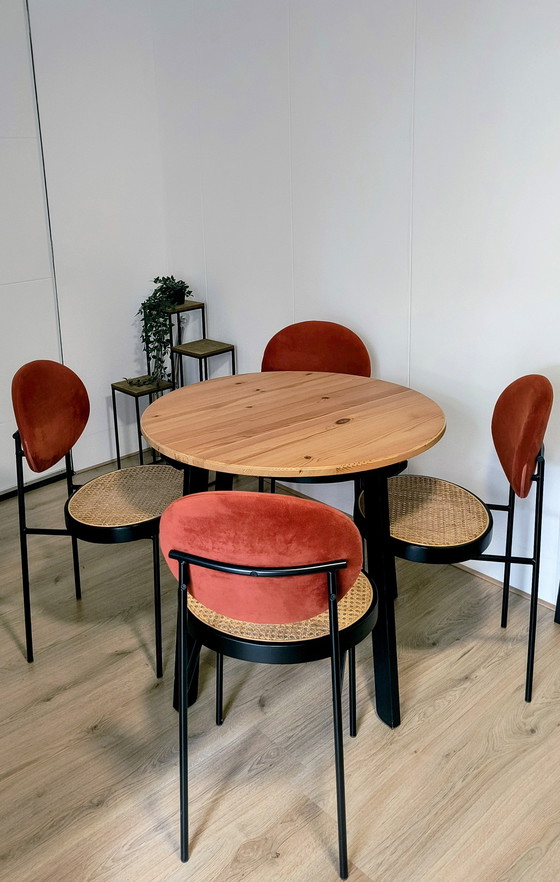 Image 1 of Design dining set - MADE Rumana chairs + IKEA table