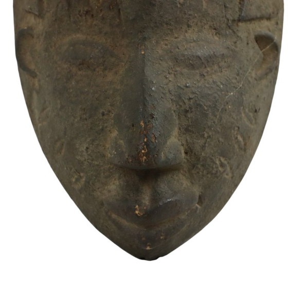 Vintage Afrikaans Masker Wanddecoratie, Decoratieve objecten, Hout, Bruin (foto 3 van 10)