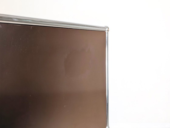 Image 1 of Cassettiera con scaffale vintage marrone USM Haller originale 2x4