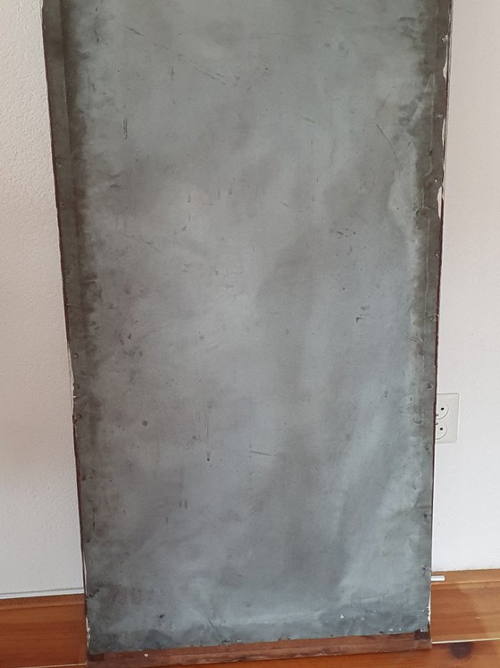 Antique solid wood Mirror with bevelled glass, Brown (photo 5 of 6)