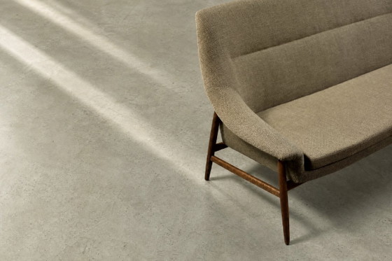 Zweisitzer-Sofa „Grace“ im skandinavischen Mid-Century-Stil mit braunem Stoffbezug von IKEA, Baujahr 1961 (photo 4 of 27)