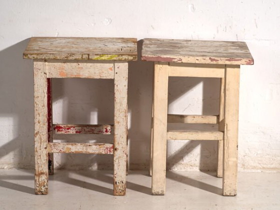 Antique bedside tables in pine wood – Central Europe, circa 1940 #11 – Nightstands, Rustic (photo 32 of 40)