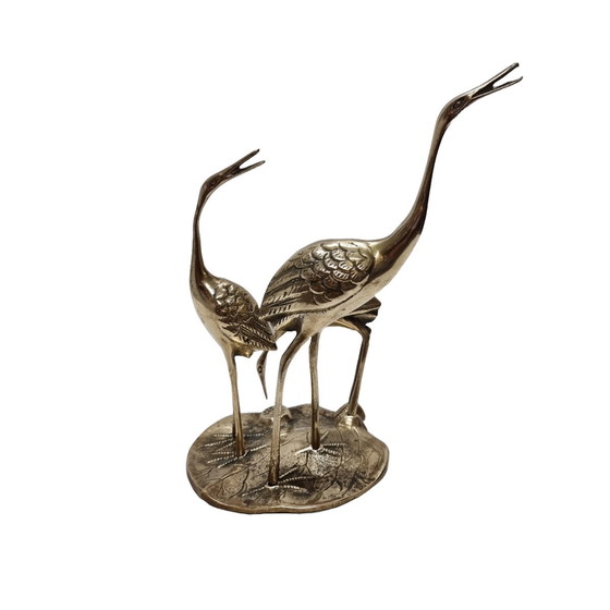 Image 1 of Hollywood Regency Vögel aus Messing