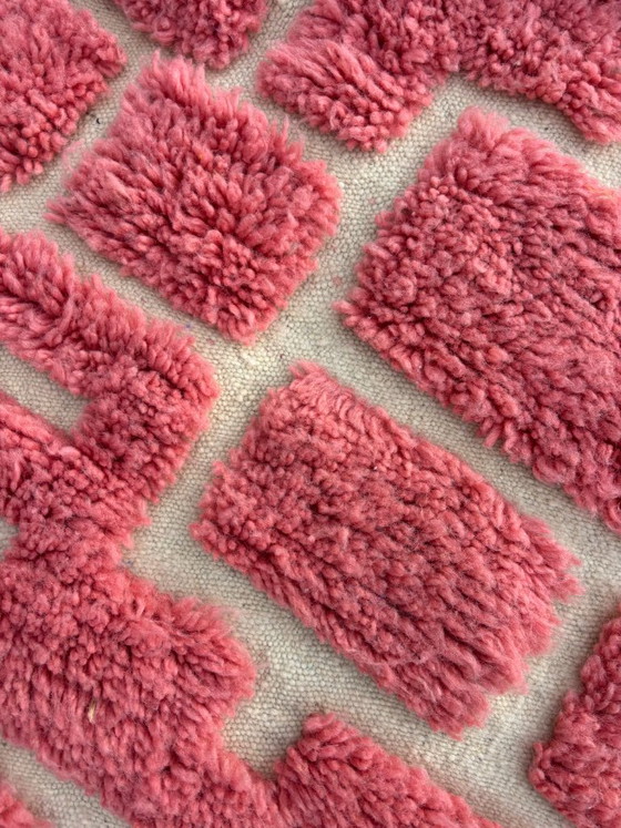 Pink & Elfenbein M’rirt Läufer, Handgeknüpfter marokkanischer Wollteppich, leslosanges, Teppiche & Läufer (Foto 4 von 10)