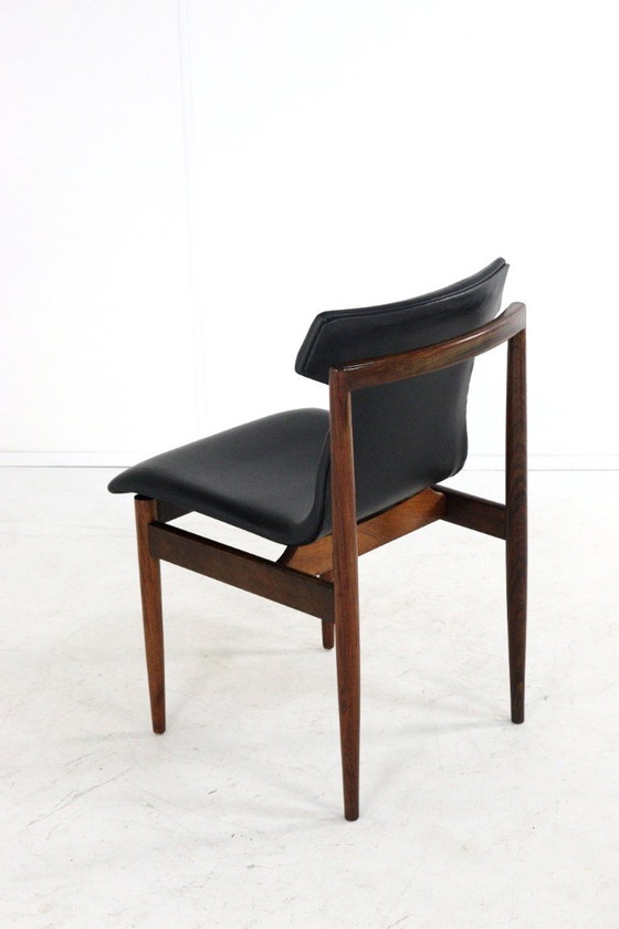 Image 1 of Set di 8 sedie Inger Klingenberg per Fristho Franeker rivestite vintage