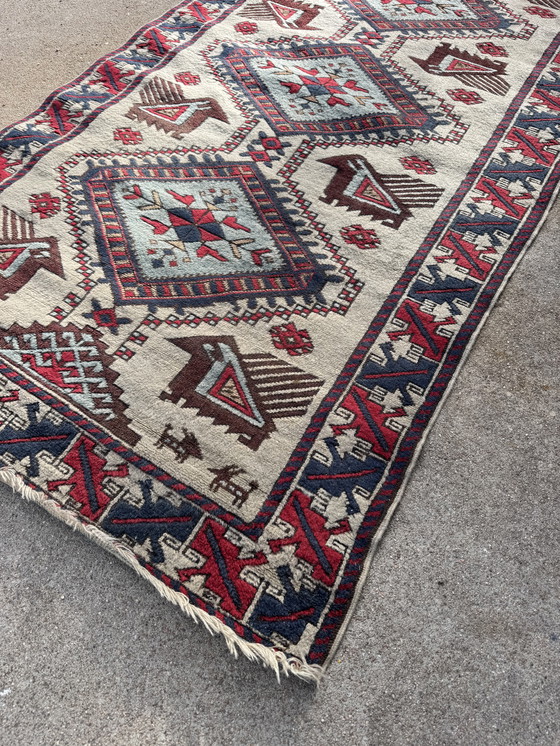 Image 1 of Antiek Kazak-tapijt