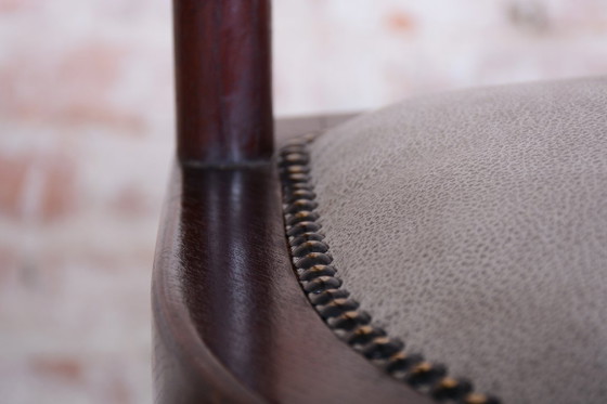 Gerestaureerde Art Deco fauteuil, Wien. Werkstätte, J. Hoffmann, Oostenrijk, jaren 1910 – Wiener Werkstätte (photo 11 of 15)