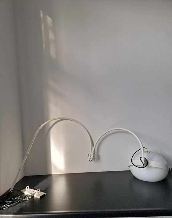 Image 1 of Vintage mushroom dubbele boog wandlamp Dijkstra design