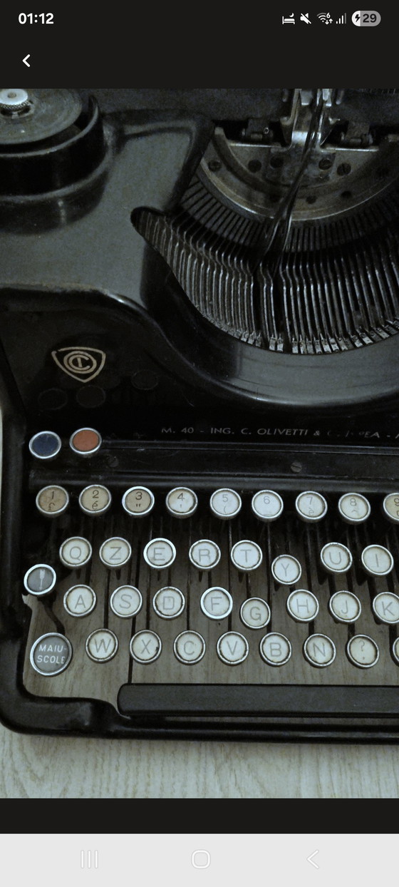 Image 1 of Olivetti M40 typewriter – Italian industrial design (Ivrea, ca. 1930)