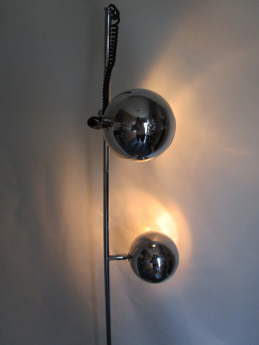 Seventies Chrome "Eyeball Lamp