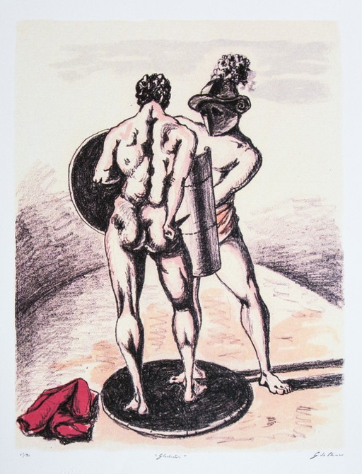 Giorgio De Chirico 'Gladiadores' 