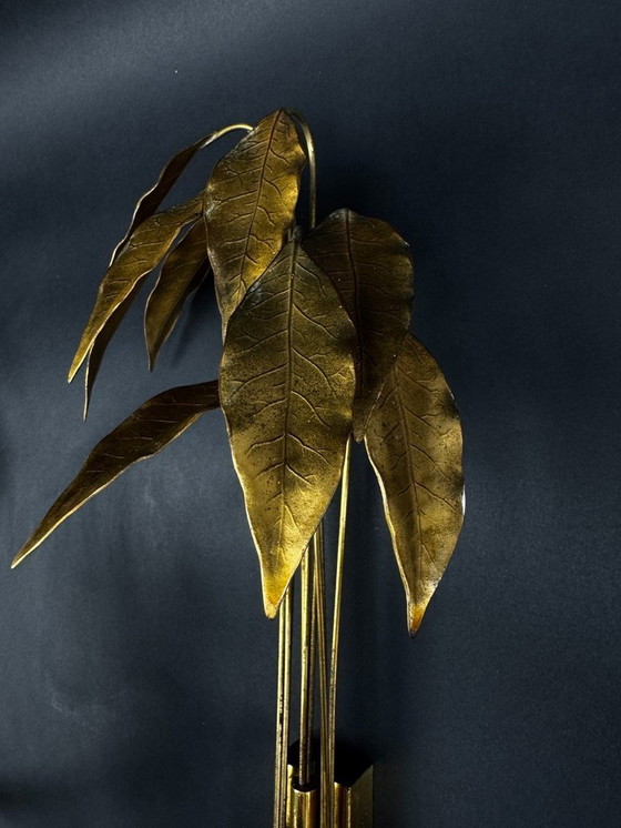 Image 1 of Coppia di appliques Maison Charles "Lauriers", 1960 circa