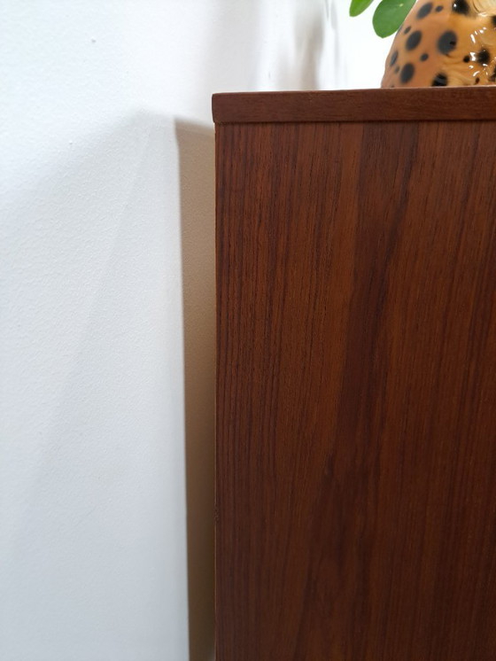 Image 1 of Danish teak chest of drawers with 4 drawers