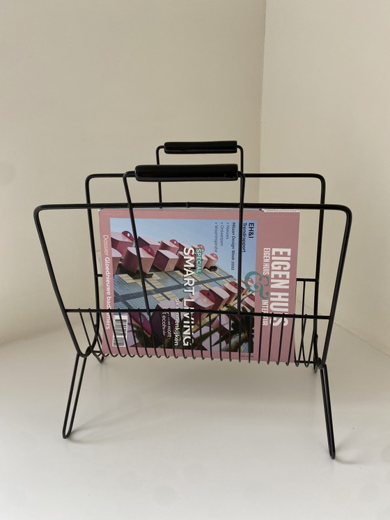 Image 1 of Vintage Minimalistisch metalen lectuurbak - jaren '50