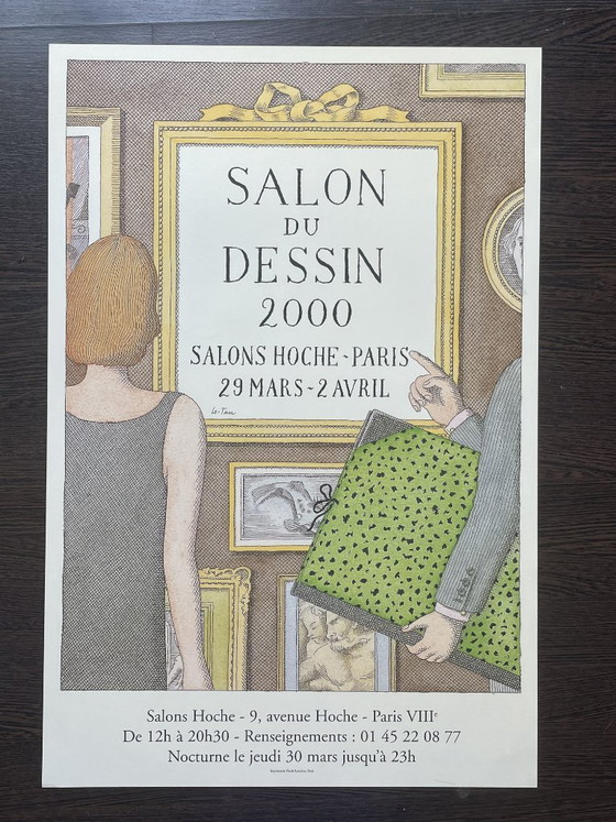 Originele poster van Pierre Le-Tan – Salon Du Dessin, Parijs (2000) – Paper (photo 7 of 7)
