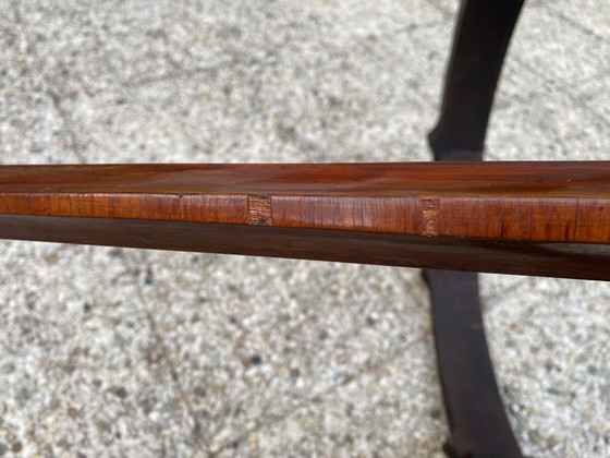 Image 1 of Louis XV style round marble coffee table