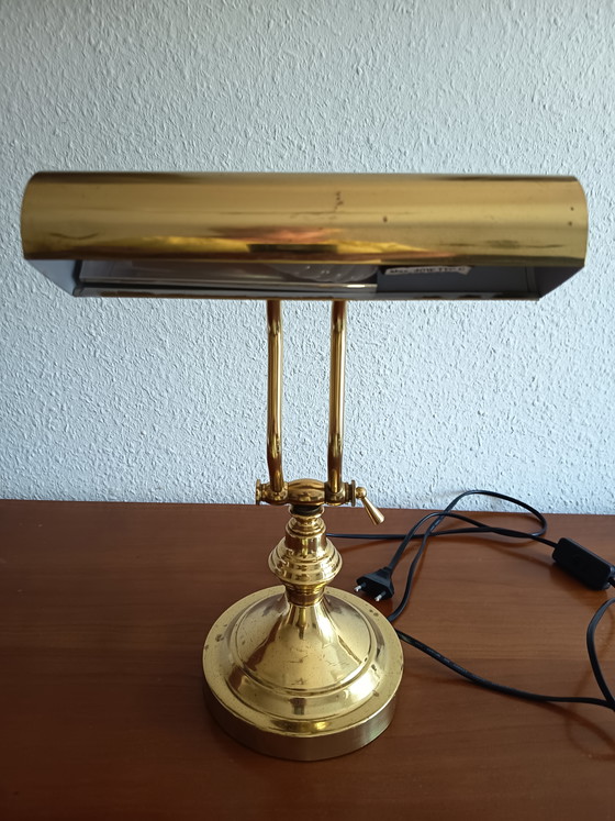 Bankierslamp - messing – Basco Lighting, Bureaulampen, Metal, Brass (photo 14 of 15)