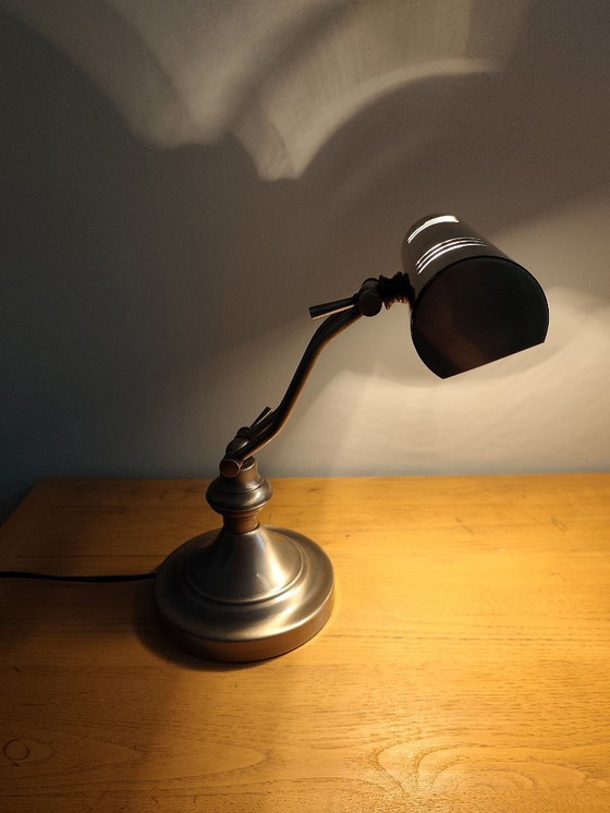 Image 1 of lampada da scrivania antica in stile banchiere di Lumijura