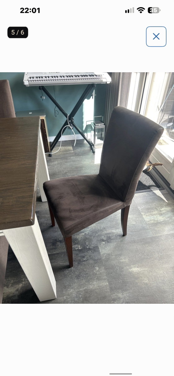 H&H Dining Table with 6 or 8 Chairs - 190x100x77 cm – Wood (photo 5 of 7)