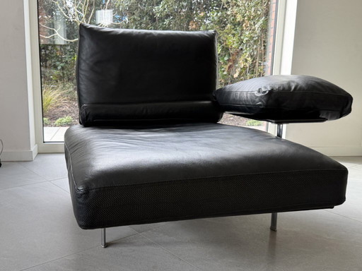 Chaise longue en cuir Diesis A. Citterio et P. Nava