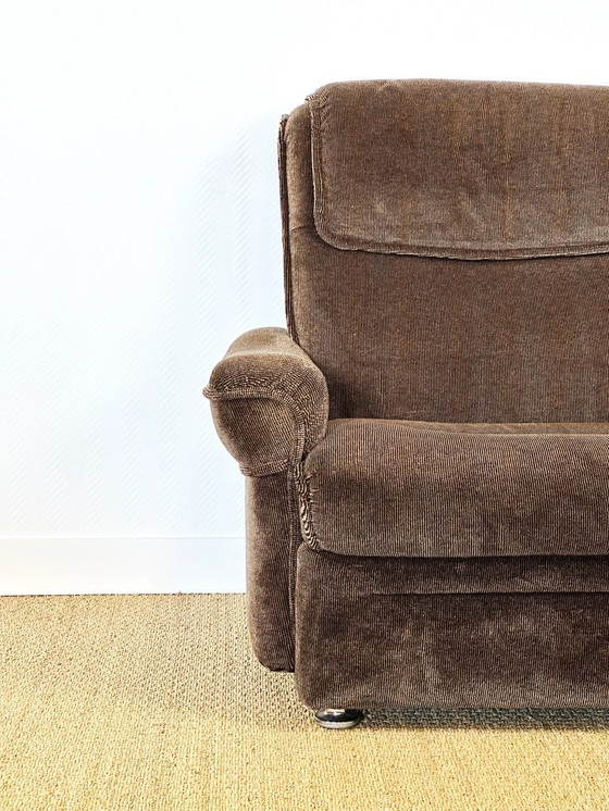 Image 1 of Ensemble de salon vintage en velours, 1960, Set de 3