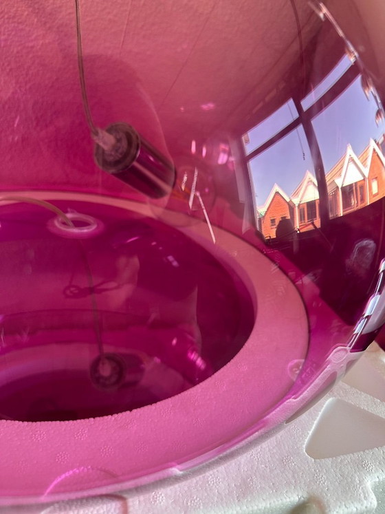 3 x lampe rouge Kartell Fly Big Cardinal – Plafonniers, Plexiglass (photo 3 of 6)