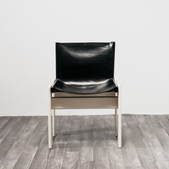 Image 1 of Set aus 4 „Monk“-Stühlen von Afra & Tobia Scarpa, Molteni&C, Rare Edition, Design der 1980er Jahre