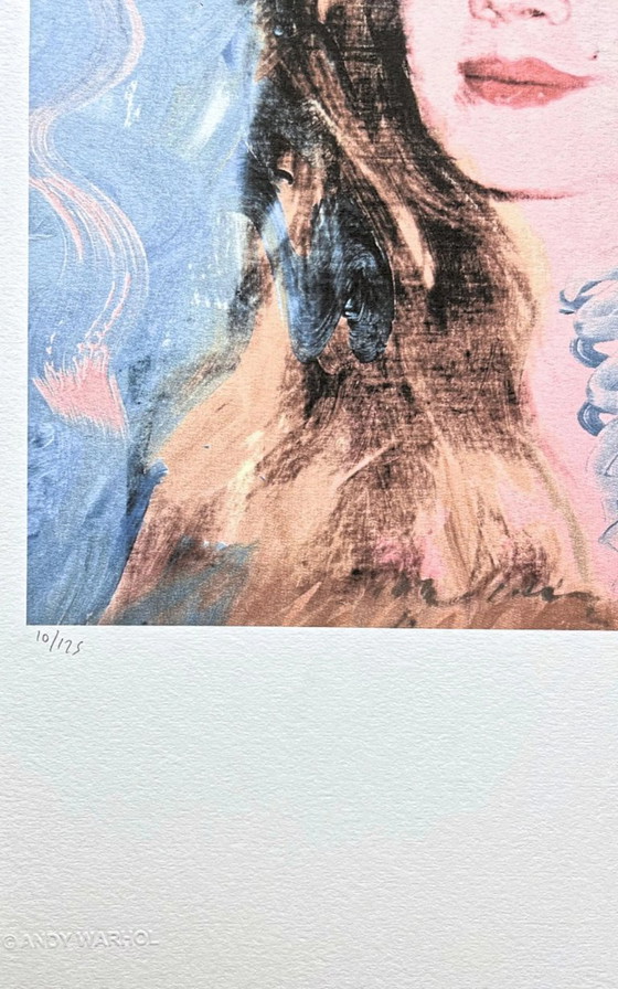 D'après Andy Warhol, la baronne Thyssen, années 1980, lithographie – Lithographies et sérigraphies, Paper (photo 3 of 7)