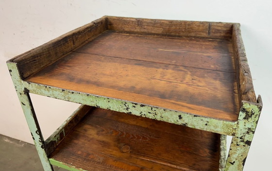 Image 1 of Scaffale industriale verde, anni '60