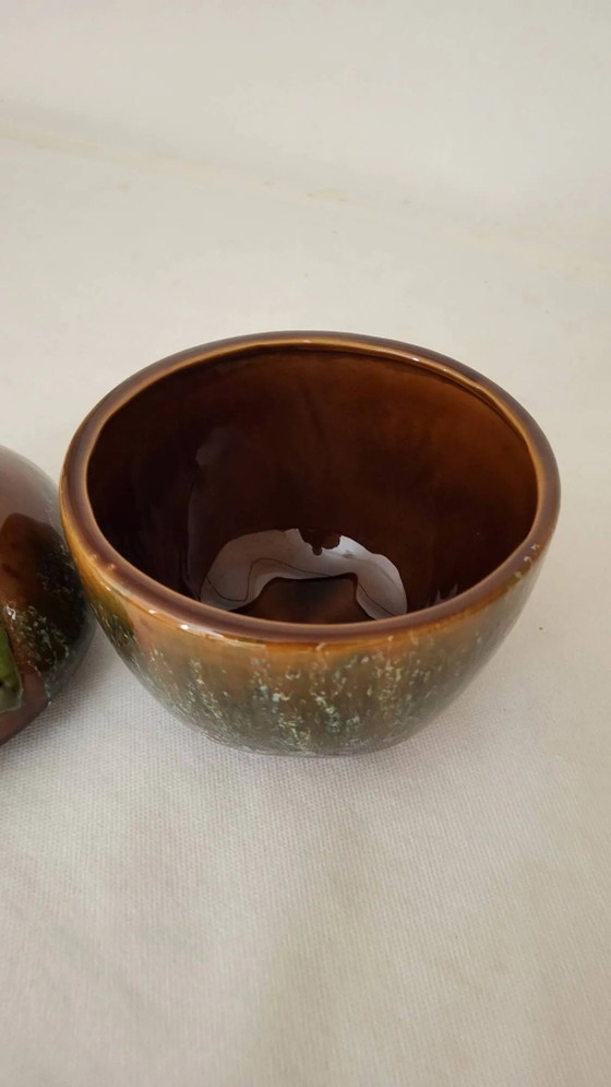 Abgedeckter Steinguttopf – Geschirr, Porcelain, Vintage (photo 8 of 11)