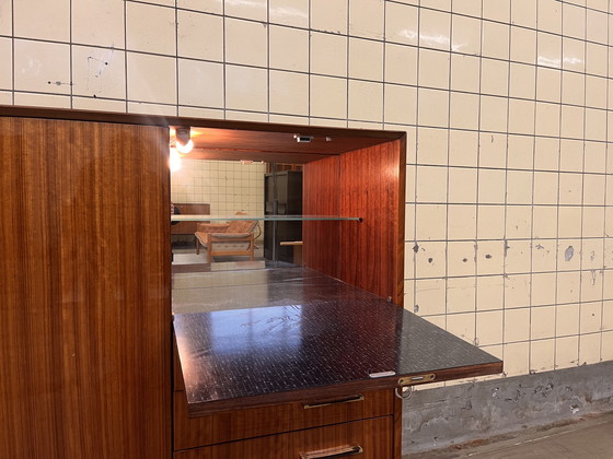 Image 1 of Vintage high-gloss bar cabinet by Van Pelt