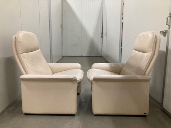 Image 1 of Exceptional and rare Pair of De Sede DS-50 adjustable Lounge Chairs
