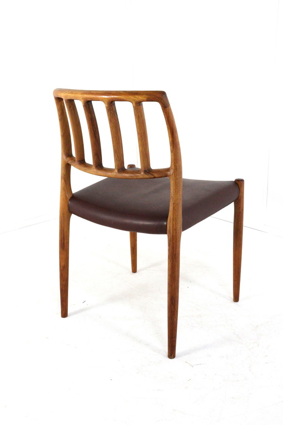 Image 1 of Set di 6 sedie Niels O Møller vintage in palissandro modello 83