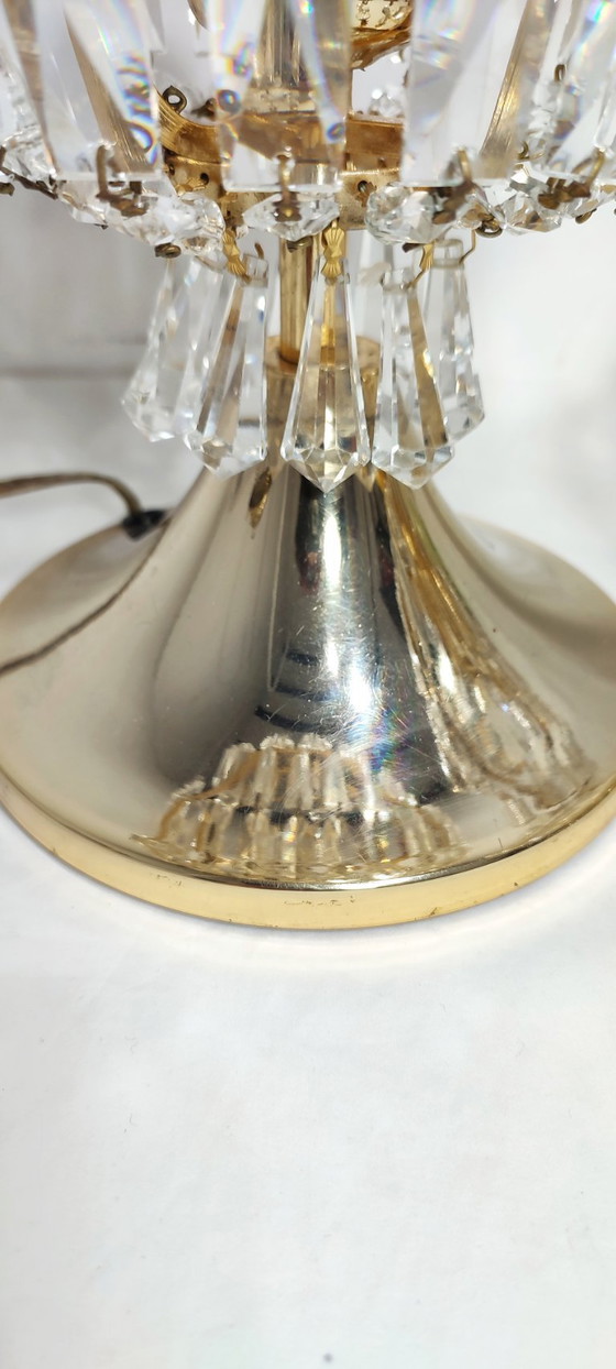 Image 1 of Paire de lampes de table en cristal (Espagne, années 1980)