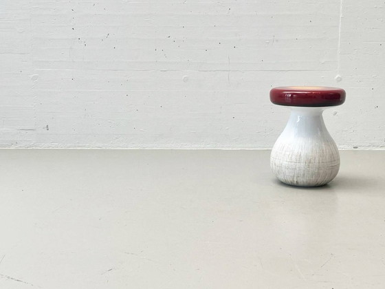 Image 1 of Mushroom-shaped side table made of metal, 1970s