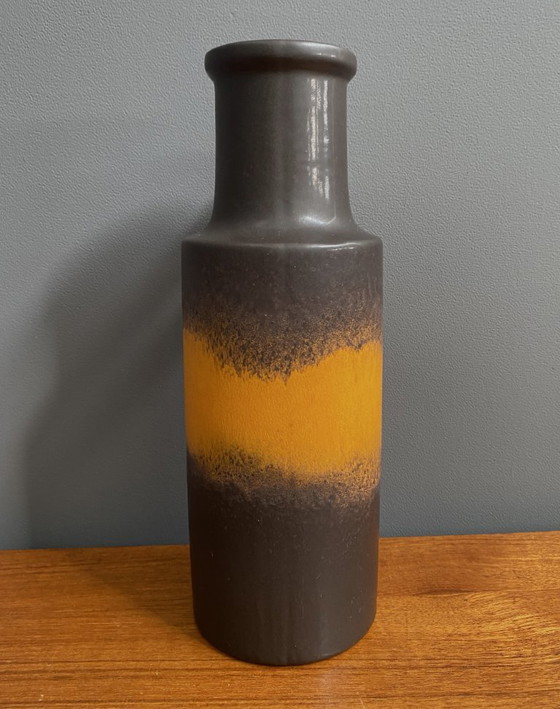Brown and Orange West Germany Vase Scheurich Model 401-28 1970s – Ceramic (photo 11 of 12)