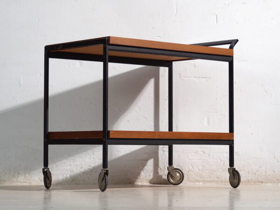Carrito de servicio antiguo OPAL – Alemania, circa 1960 – Carritos de bar, Wood, polished steel (photo 11 of 40)