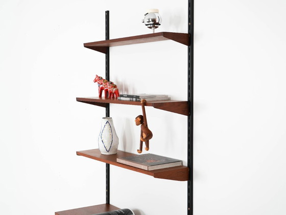 Image 1 of Teak modular shelving unit, Danish design, 1960s, designer: Kai Kristiansen, manufacturer: FM Møbler